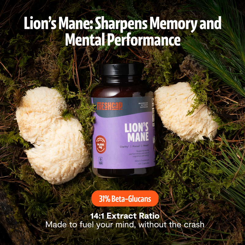 FreshCap Mushrooms Organic Lion’s Mane Capsules Capsules