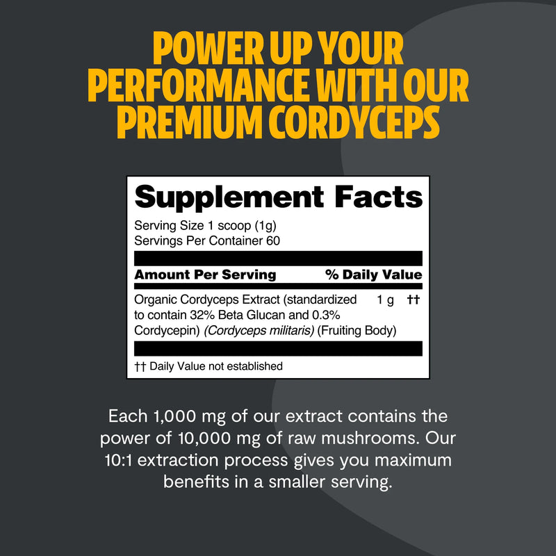 FreshCap Mushrooms Cordyceps Mushroom Extract Powder Powder