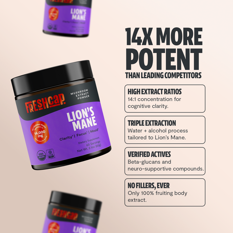 FreshCap Mushrooms Organic Lion’s Mane Mushroom Powder Powder