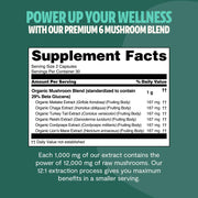 FreshCap Mushrooms Organic Mushroom Complex Supplement Capsules Capsules