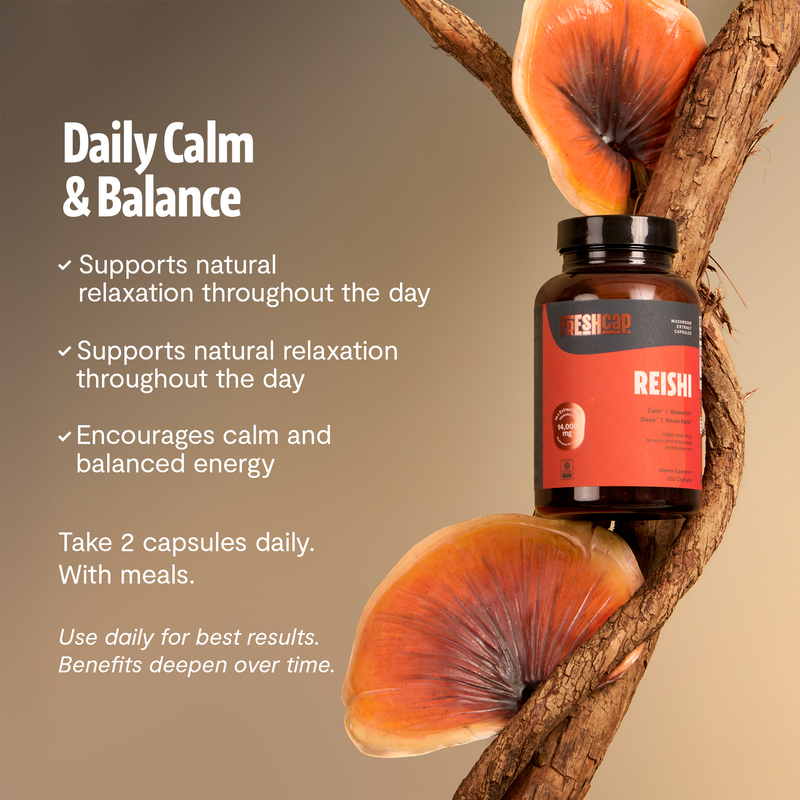 FreshCap Mushrooms Organic Reishi Mushroom Capsules Capsules