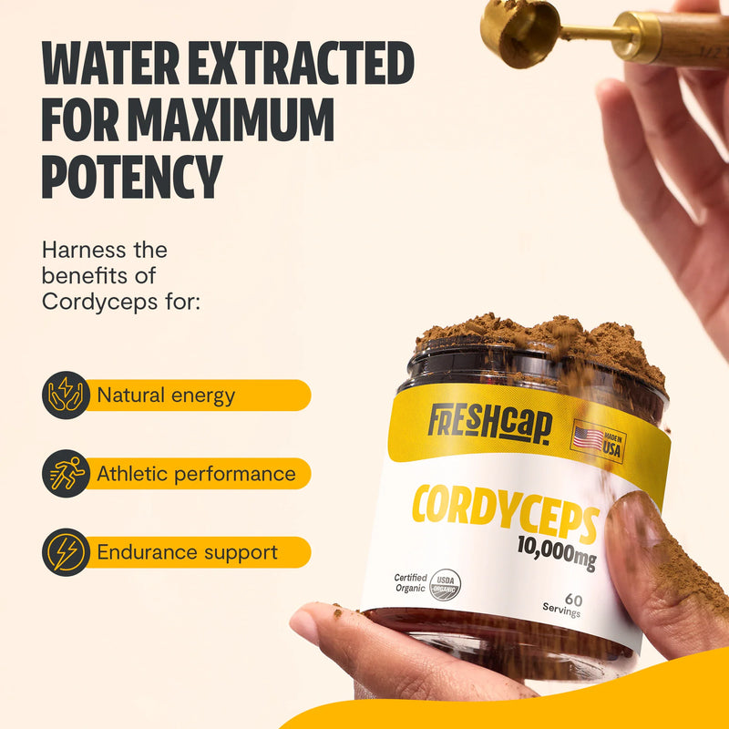 FreshCap Mushrooms Cordyceps Mushroom Extract Powder Powder