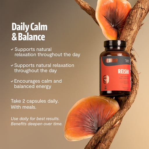 FreshCap Mushrooms Organic Reishi Mushroom Capsules Capsules