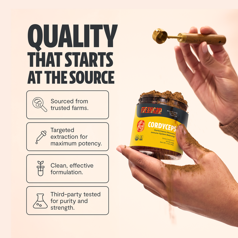 FreshCap Mushrooms Cordyceps Mushroom Extract Powder Powder