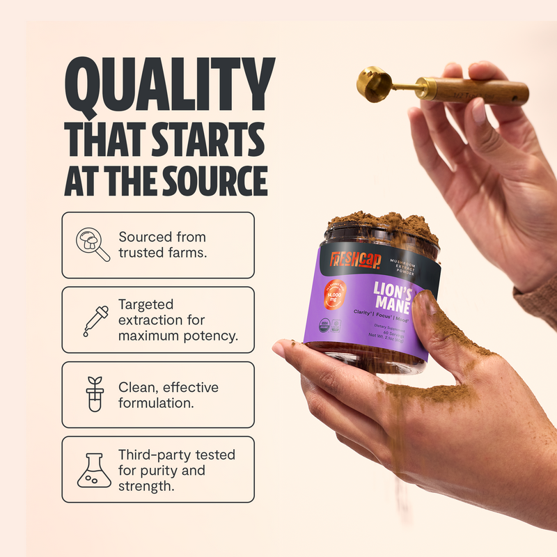 FreshCap Mushrooms Organic Lion’s Mane Mushroom Powder Powder