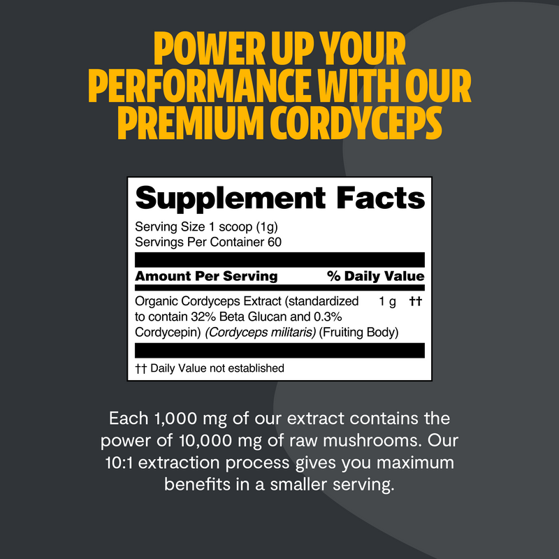 FreshCap Mushrooms Cordyceps Mushroom Extract Powder Powder