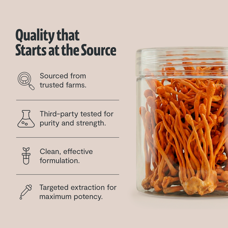 FreshCap Mushrooms Cordyceps Mushroom Extract Powder Powder