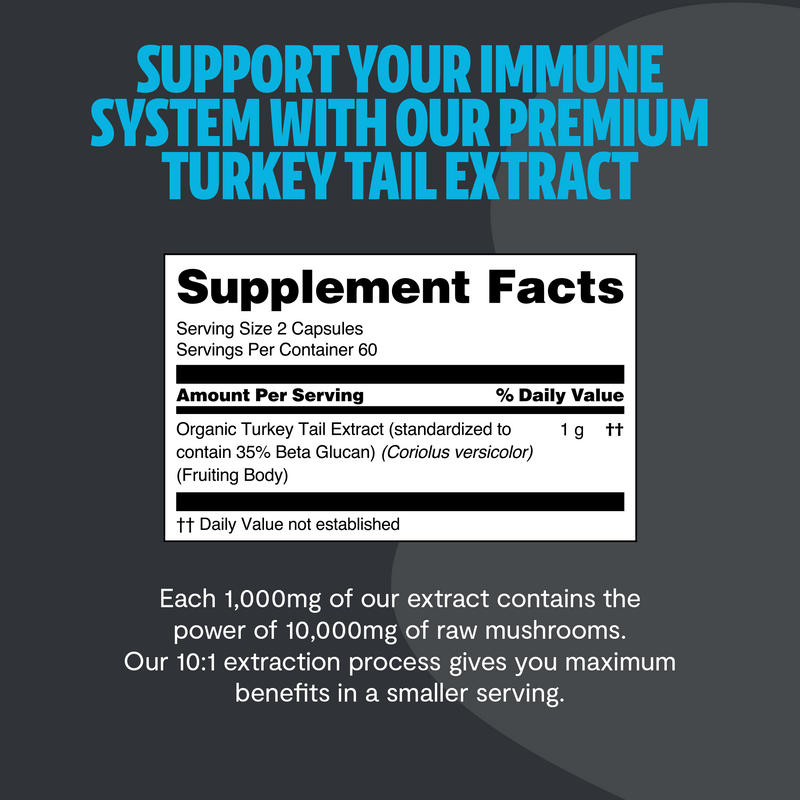 FreshCap Mushrooms Organic Turkey Tail Mushroom Capsules Capsules