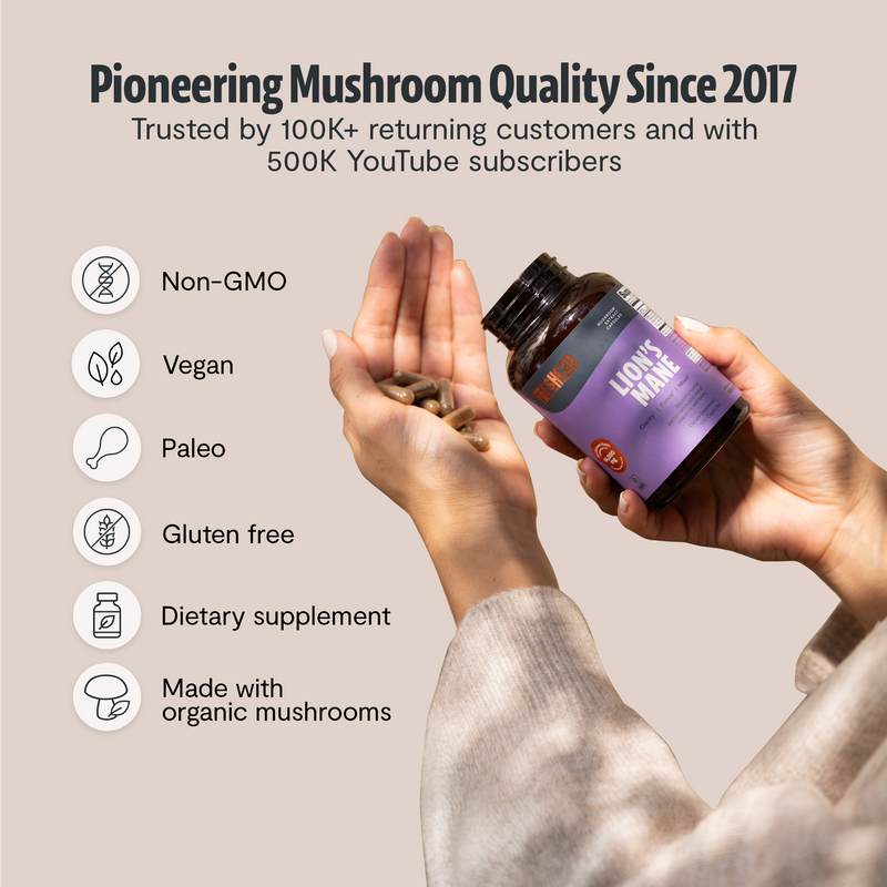 FreshCap Mushrooms Organic Lion’s Mane Capsules Capsules
