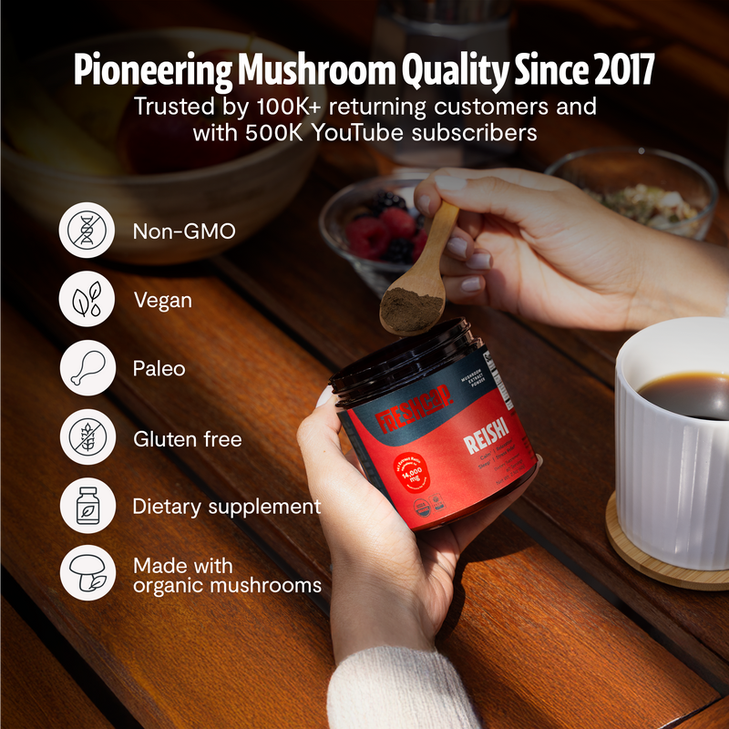 FreshCap Mushrooms Organic Reishi Mushroom Powder Powder