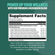 FreshCap Mushrooms Organic Mushroom Complex Supplement Capsules Capsules