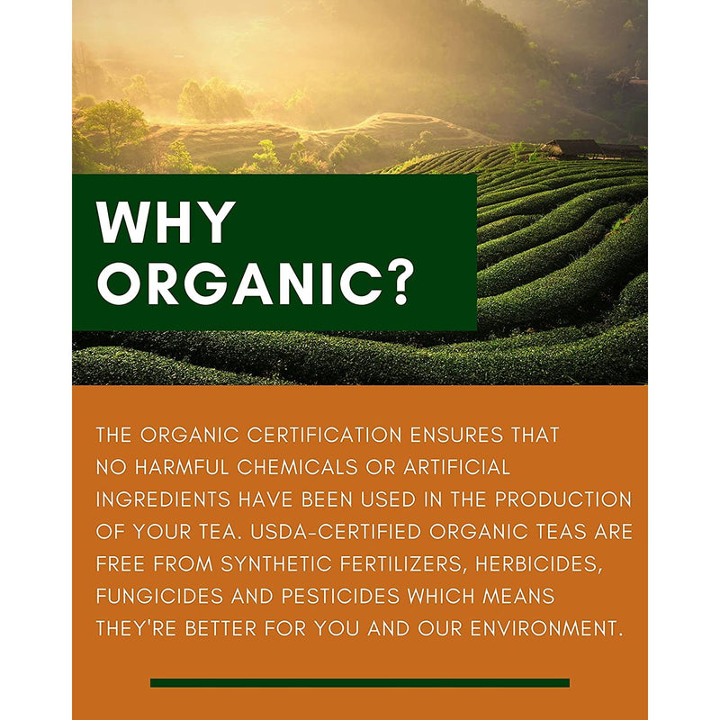 Gardenika Shop Turmeric Ginger Tulsi Chai Loose Tea, Ayurvedic Anti-Inflammatory Blend - /w Turmeric & Ginger - Herbal & Caffeine Free - Organic & Kosher Loose Leaf Tea