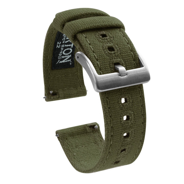 Army Green Canvas Watch Band