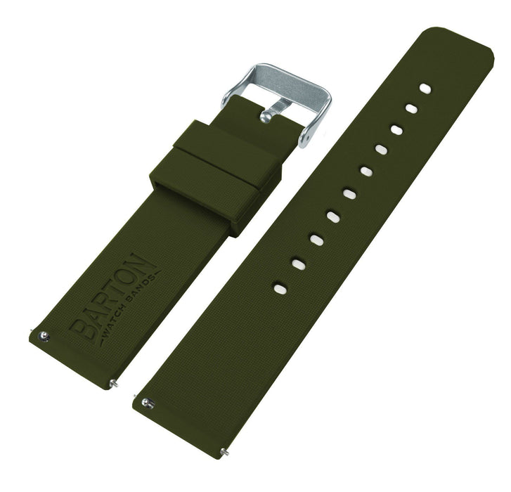 Army Green Silicone Watch Band