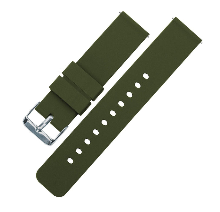 Army Green Silicone Watch Band