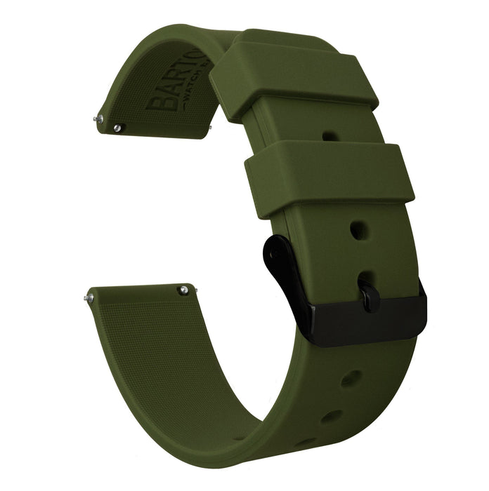 Army Green Silicone Watch Band