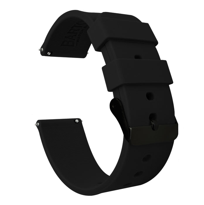 Gear Sport Black Silicone Watch Band by Barton Watch Bands