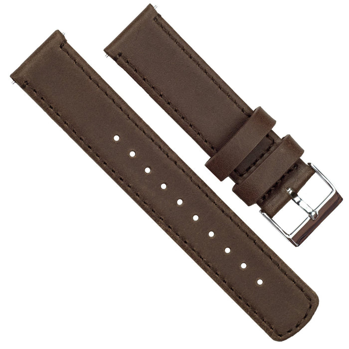 Saddle Leather Stitching Watch Band