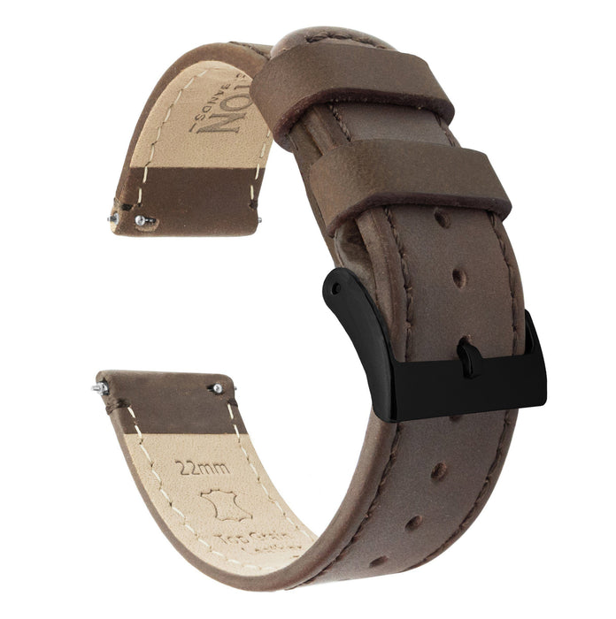 Saddle Leather Stitching Watch Band