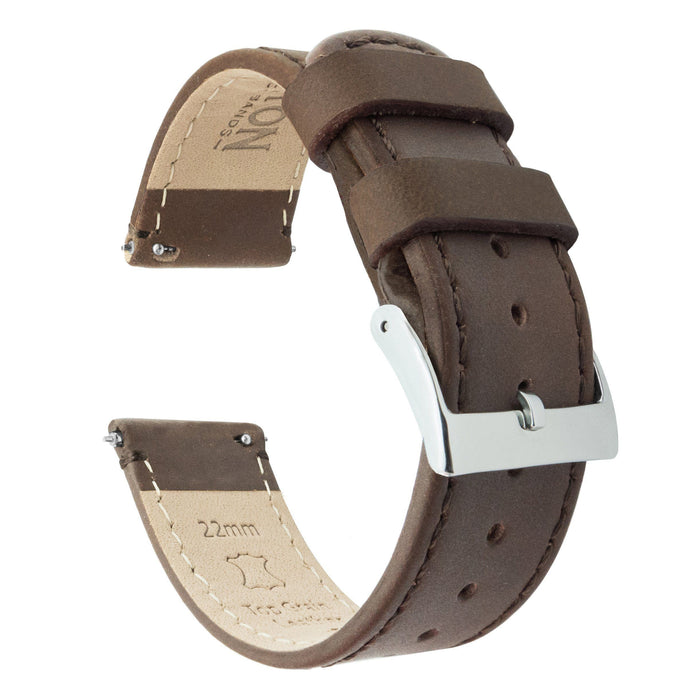 Saddle Leather Stitching Watch Band