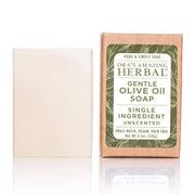 Ora's Amazing Herbal Gentle Olive Oil Soap, Unscented Soap