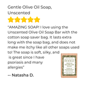 Ora's Amazing Herbal Gentle Olive Oil Soap, Unscented Soap