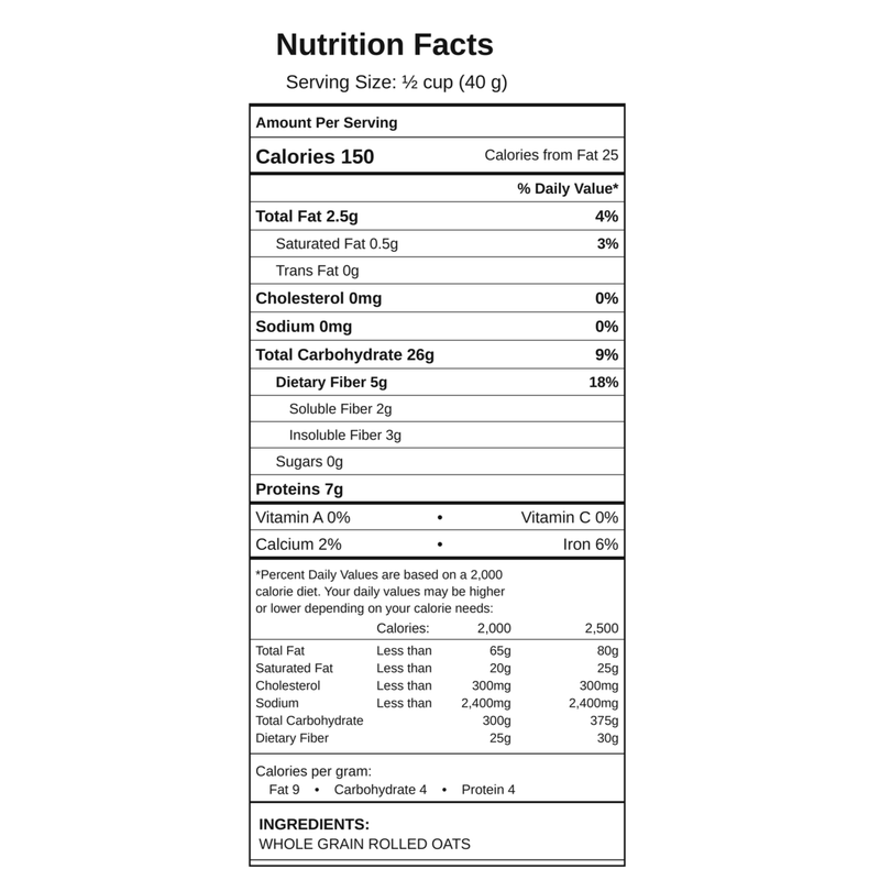 Purity Protocol Certified Gluten Free Oats