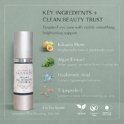 Glimmer Goddess® Organic Skin Care Organic Age Reversing Eye Serum – Instant Firming Treatment For Eyes