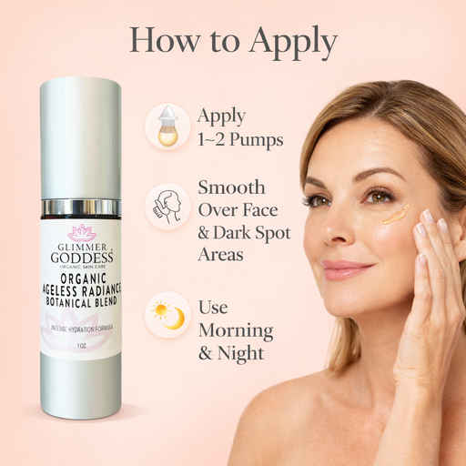 Glimmer Goddess® Organic Skin Care Organic Skin Brightening Serum – Ageless Radiance & Dark Spot Treatment Serums