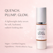 Glimmer Goddess® Organic Skin Care Organic Hyaluronic Acid Serum – Plumping Hydration 1 oz. Serums
