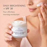 Glimmer Goddess® Organic Skin Care Organic Vitamin C Daily Moisturizer SPF 30 – Brightening Formula Moisturizers