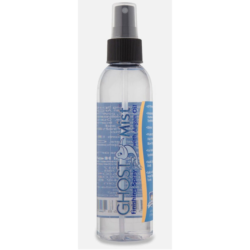VIP Extensions Ghost Mist Argan Oil Finishing Hairspray - Anti Frizz and Smoothing With Heat Protectant - Textute Styling Hair Gloss for Hairpiece and Wigs (6oz) Hair Care