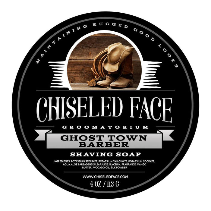 Chiseled Face Ghost Town Barber - Shaving Soap