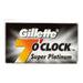 Gillette 7 O'clock Super Platinum Double Edge Razor Blades 5 Piece