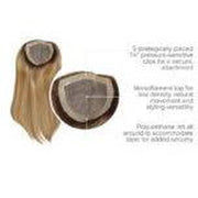VIP Extensions GILDED 18" - Top Piece by Raquel Welch - 100% Human Hair Hair Topper