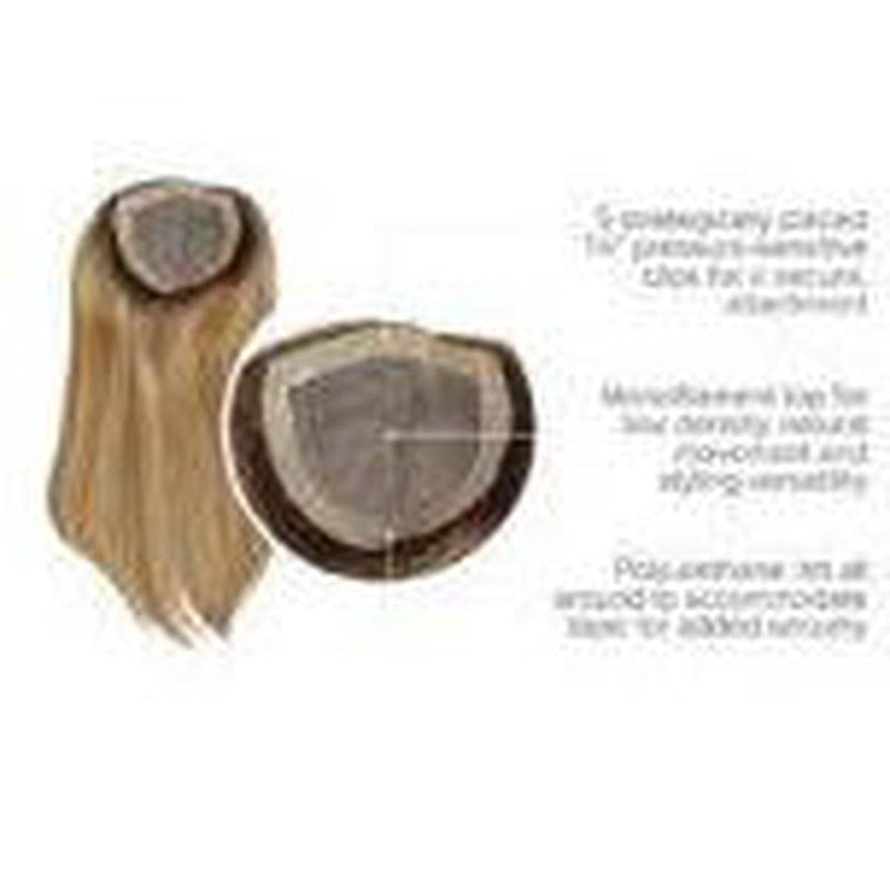 VIP Extensions GILDED 18" - Top Piece by Raquel Welch - 100% Human Hair Hair Topper