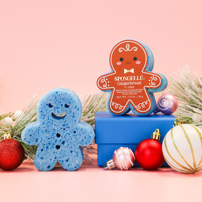 Spongellé Gingerbread | Holiday Gingerbread Body Wash Infused Buffer