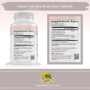 Bellawell Health Ginkgo Biloba Formula by Bellawell Capsules Dark Gray