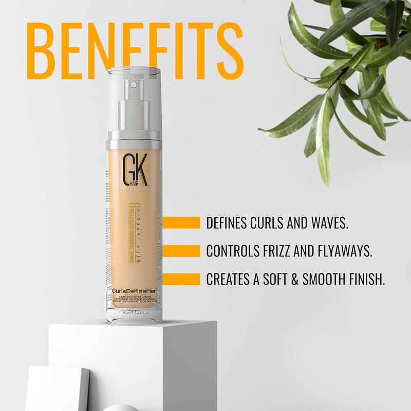 VIP Extensions GK HAIR Global Keratin CurlsDefineHer (3.4 Fl Oz/100ml) Hair Care