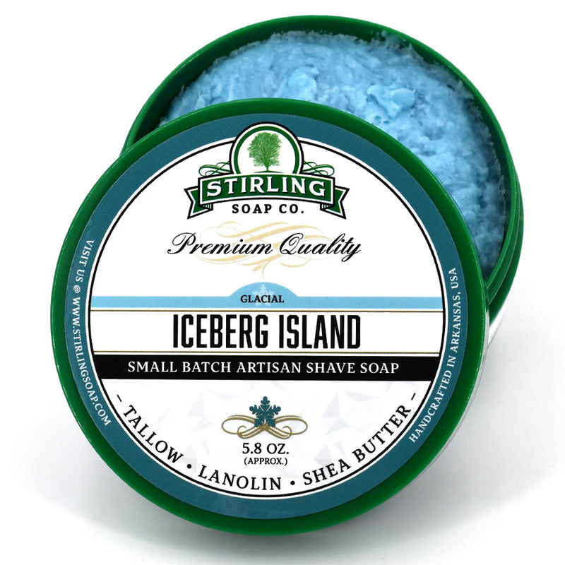 Stirling Soap Co. Stirling Soap Co. Iceberg Island Shave Soap Jar 5.8 Oz Shave Soap