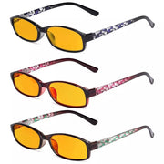 eyekeeper.com Glasses Frame Rectangle Stylish 3 Pack for Square Face HP908 Eyeglasses