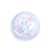 Lunautics Snow Angel - Iridescent White Glitter with Stars Chunky Glitter