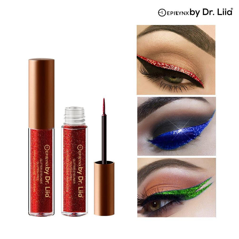 EpiLynx Shimmer & Shine Glitter Eyeliner – Vegan, Allergen-Free, Long-Wearing Eyeliner