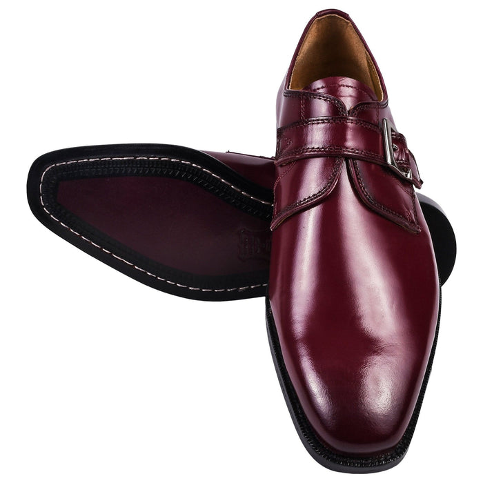 GLORIA Genuine Leather Oxford Style Monk Straps Shoe