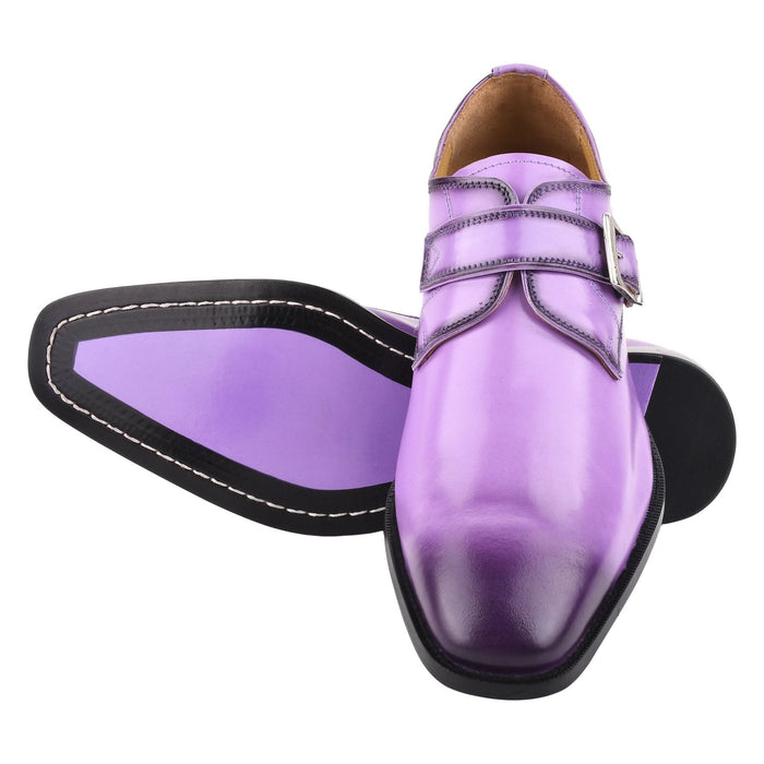 GLORIA Genuine Leather Oxford Style Monk Straps Shoe