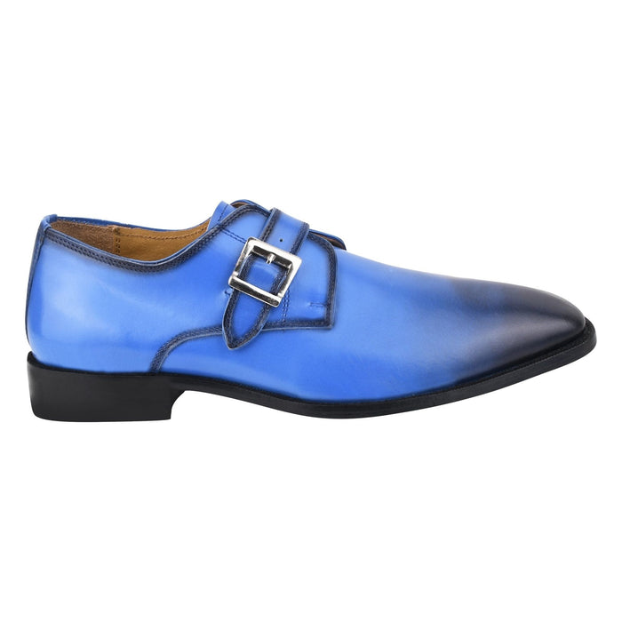 GLORIA Genuine Leather Oxford Style Monk Straps Shoe