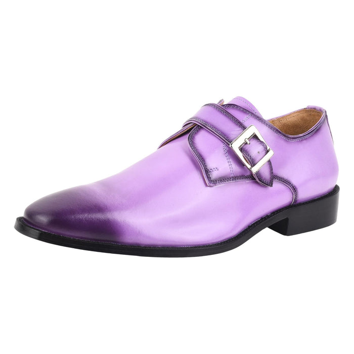 GLORIA Genuine Leather Oxford Style Monk Straps Shoe