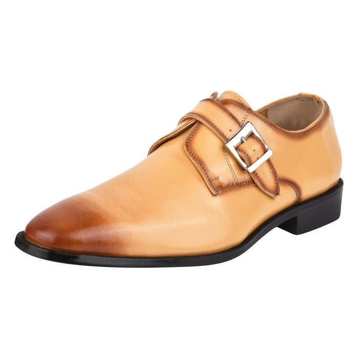 GLORIA Genuine Leather Oxford Style Monk Straps Shoe