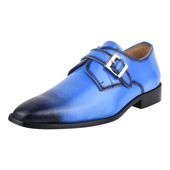 GLORIA Genuine Leather Oxford Style Monk Straps Shoe