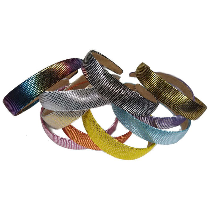 Threddies Wide Glossy Metallic Headband Assortment // Clearance